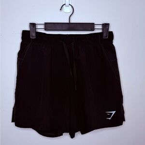 Gymshark Black Men’s Athletic Shorts w/Lining Shorts and Tie Waist